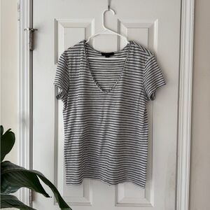 Allsaints • Striped V-Neck Women's Top • M